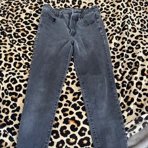 faded black high rise jeans !